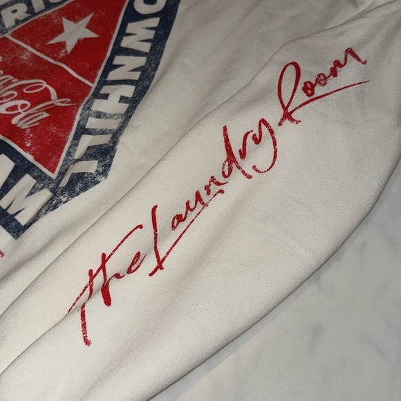 NWT The Laundry Room Women’s American Downhill Ski Team Sweatshirt White Red - Picture 7 of 11